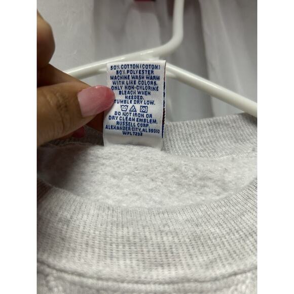 VTG 90s NCAA Clemson Tigers Clemson University Russell Crewneck Sweatshirt Y/MED - Picture 6 of 8